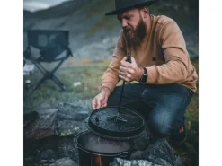 New Petromax Dutch Oven Set FT9-Scrub Schwarz mit Standfüßen 7,5 l Ø 23,9 cm