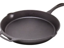 Petromax Feuerpfanne FP35-T Schwarz mit Stiel Gusseisen Ø 35 cm< Herde