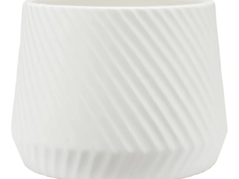 Online Pflanztopf Ø 23 cm Weiß Dolomit