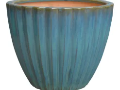 Pflanztopf 30 cm x Ø 36 cm Hellblau< Töpfe