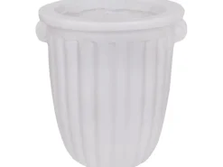 Pflanztopf 21 cm x Ø 20 cm Weiß< Töpfe