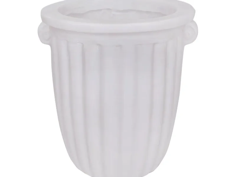 Pflanztopf 21 cm x Ø 20 cm Weiß< Töpfe
