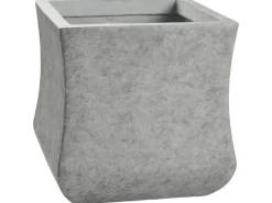 Pflanztopf  24 cm x 24 cm x 24 cm Grau< Töpfe