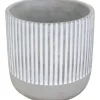 Discount Pflanztopf Beton Ø 15 cm x 14 cm Grau-Weiß