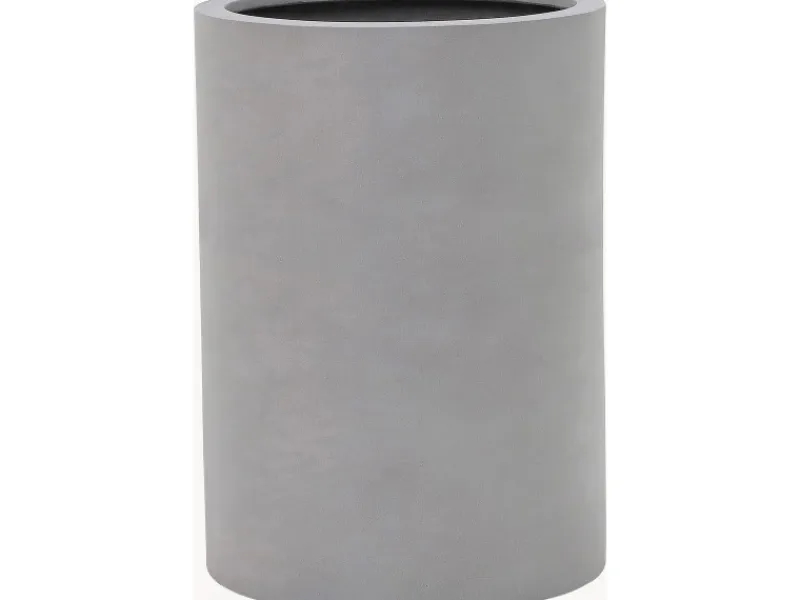 Clearance Pflanztopf Fiberstone 48 cm x Ø 33 cm Grau