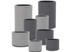 Clearance Pflanztopf Fiberstone 48 cm x Ø 33 cm Grau