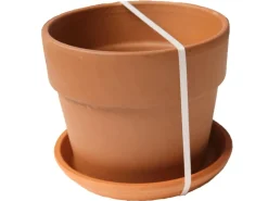 Pflanztopf Perfetto Cotto mit Untersetzer 24,5 cm Terrakotta< Töpfe