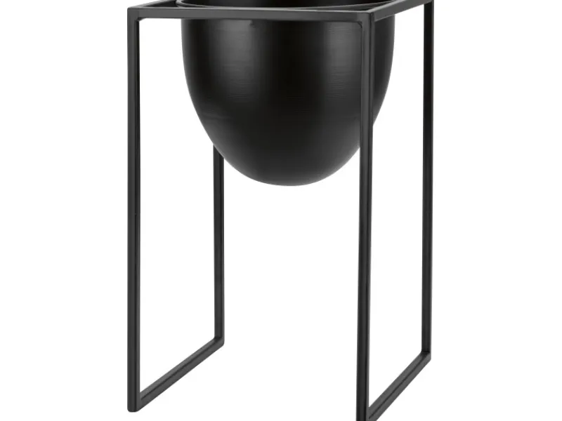 Sale Pflanztopf-Metallgestell Ø 16 cm x 25 cm Schwarz
