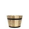 Pflanzwerk Töpfe<® Pflanzkübel Cup - Akazien Holz - Ø 55 cm x Höhe 38 cm