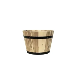 Pflanzwerk Töpfe<® Pflanzkübel Cup - Akazien Holz - Ø 55 cm x Höhe 38 cm