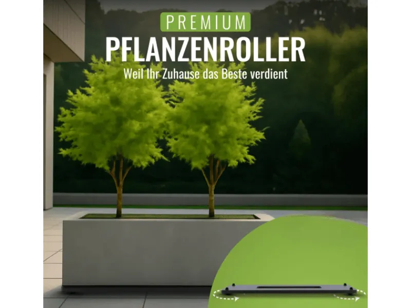 Hot Pflanzwerk ® Ultraflacher Pflanzenroller 80 cm x 28 cm