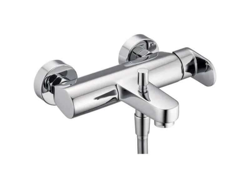 Clearance pianura Badewannen-Einhebelmischer Aora Aufputz mit Brauseanschluss in Chrom