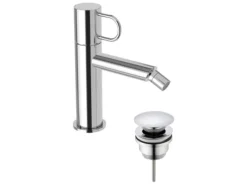 pianura Einhebelmischer<Bidet-Einhebelmischer Stella 5L mit Pop Up Ablaufventil in Chrom