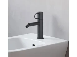 Hot pianura Bidet-Einhebelmischer Stella 5L ohne Ablaufgarnitur in Schwarz Matt