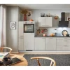 Best Pino Küchenzeile 310 cm Beton Weißgrau Anschlag links 1 Geräte-. 1 Seitenschrank