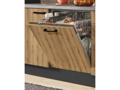 Pino Küchenzeile 280 cm Evoke Eiche Anschlag links 1 Geräte-. 1 Seitenschrank