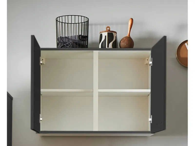 Sale Pino Küchenzeile 310 cm Grafit Anschlag links 2 Geräteschränke
