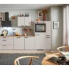 Pino Kochfelder|Kühlschränke<Küchenzeile 280 cm Kaschmirgrau Anschlag rechts 1 Geräte-. 1 Seitenschrank