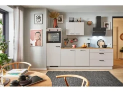 Pino Kühlschränke<Küchenzeile 280 cm Kaschmirgrau Anschlag links 1 Geräteschrank