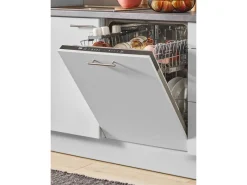 Clearance Pino Küchenzeile 280 cm Lichtgrau Hochglanz Anschlag links 1 Geräteschrank