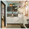 Pino Kühlschränke<Küchenzeile 180 cm Lichtgrau Anschlag rechts 1 Geräteschrank