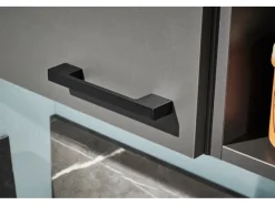 Pino Kühlschränke<Küchenzeile 180 cm Lichtgrau Anschlag rechts 1 Geräteschrank