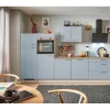 Hot Pino Küchenzeile 320 cm Pastellblau Anschlag links 2 Geräteschränke