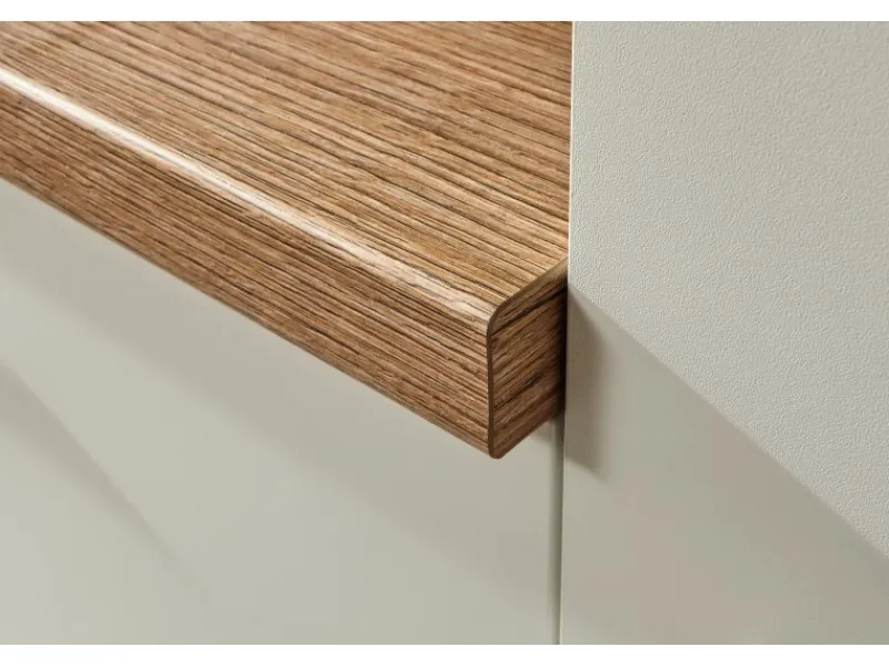 Pino Kochfelder<Küchenzeile 180 cm Weiß Anschlag rechts 1 Geräteschrank