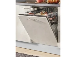 Pino Winkelküchen<Küchenzeile 280cm Beton Weißgrau Anschlag L 1 Geräte-, 1 Apothekerschrank