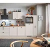 Best Pino Küchenzeile 290cm Kaschmirgrau Matt Anschlag R 1 Geräte-. 1 Seitenschrank