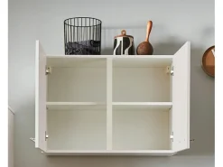 Pino Kühlschränke<Küchenzeile 340cm Kaschmirgrau Anschlag links 1 Geräte-, 1 Apothekerschrank
