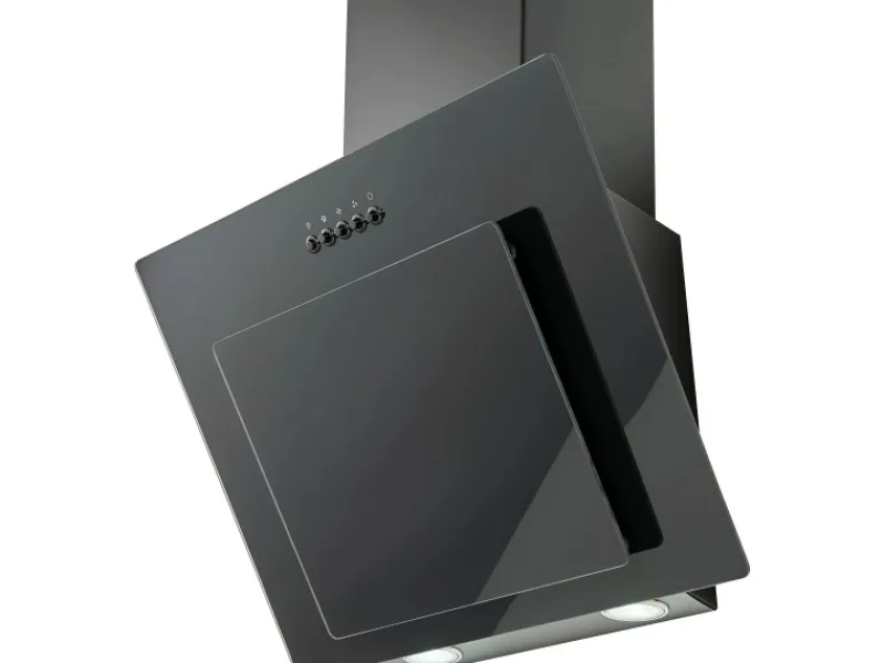 Sale PKM Dunstabzugshaube 9039X kopffrei Schwarz Glas 60 cm EEK: A
