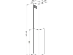 Unterbauhauben<PKM Unterbau-Dunstabzugshaube UBH3001X Edelstahl 60 cm EEK: B