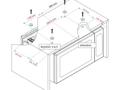 PKM Unterbau-Mikrowelle MW700-20 UB2< Einbauküchen|Haushaltsgeräte