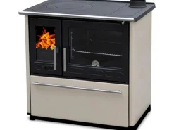 Plamen Küchenofen Holzherd 850 Glas Creme Rechte Version und 8 kW< Herde