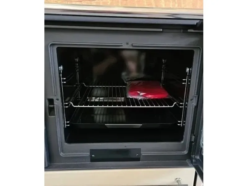 Plamen Küchenofen Holzherd 850 Glas Creme Rechte Version und 8 kW< Herde