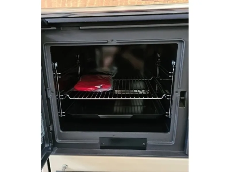Plamen Herde<Küchenofen Holzherd 850 Glas Creme Linke Version und 8 kW