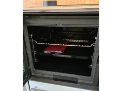 Plamen Herde<Küchenofen Holzherd 850 Glas Weiß Linke Version und 8 kW