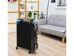 PowOn Ölradiator 1000-2500 Watt 11 Rippen mit Wäschetrockner & Luftbefeuchter< Wäschetrockner