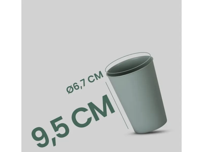 Best ProHome Becher Kunststoff Grün 0,2 Liter 16er Pack