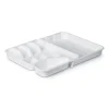 ProHome Besteckkasten 33,5 x 26 x 4,5 cm Weiß Ausziehbar< Besteckkästen
