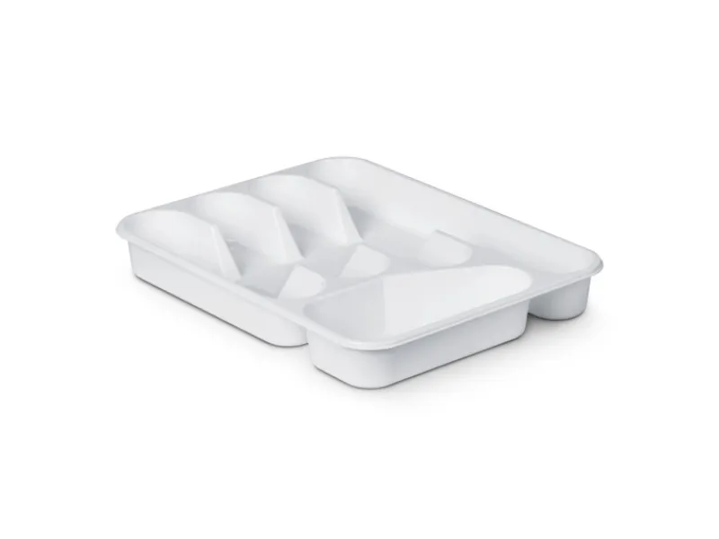 ProHome Besteckkasten 33,5 x 26 x 4,5 cm Weiß< Besteckkästen