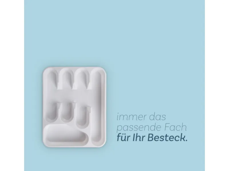 ProHome Besteckkasten 33,5 x 26 x 4,5 cm Weiß< Besteckkästen