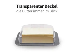 Clearance ProHome Butterdose Mit Transparentem Deckel Anthrazit