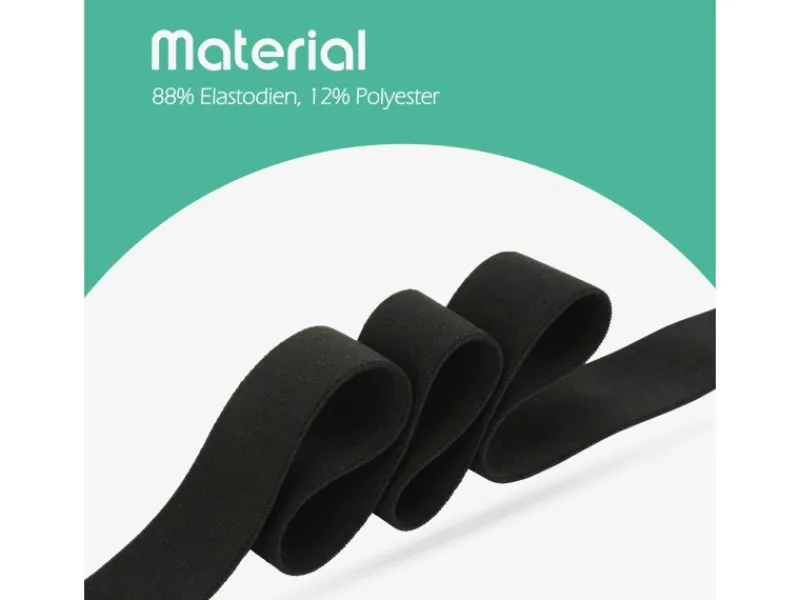 ProHome Küchenhelfer<Gummiband 2,5 m x 3,0 cm Schwarz