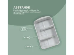 ProHome Küchenorganizer Gewürze & Tüten Weiß 2er Pack< Vorratsbehälter|Küchenhelfer