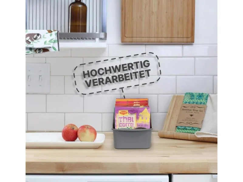 New ProHome Küchenorganizer Gewürze & Tüten Anthrazit 1er Pack
