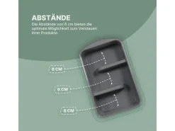 New ProHome Küchenorganizer Gewürze & Tüten Anthrazit 1er Pack