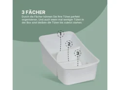 ProHome Küchen-Ordnungssysteme|Küchenhelfer<Küchenorganizer Gewürze & Tüten Weiß 1er Pack