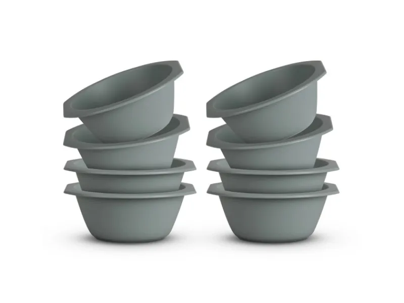 ProHome Geschirr|Gefrierschränke<Kunststoff Schüssel BPA Frei 1,55 x 6 cm Grün 8er Pack